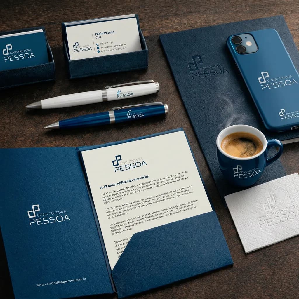 Construtora Pessoa — Identidade visual e branding da construtora em Curitiba