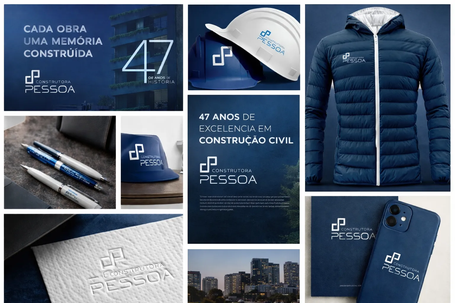 Construtora Pessoa — Materiais de comunicação corporativa