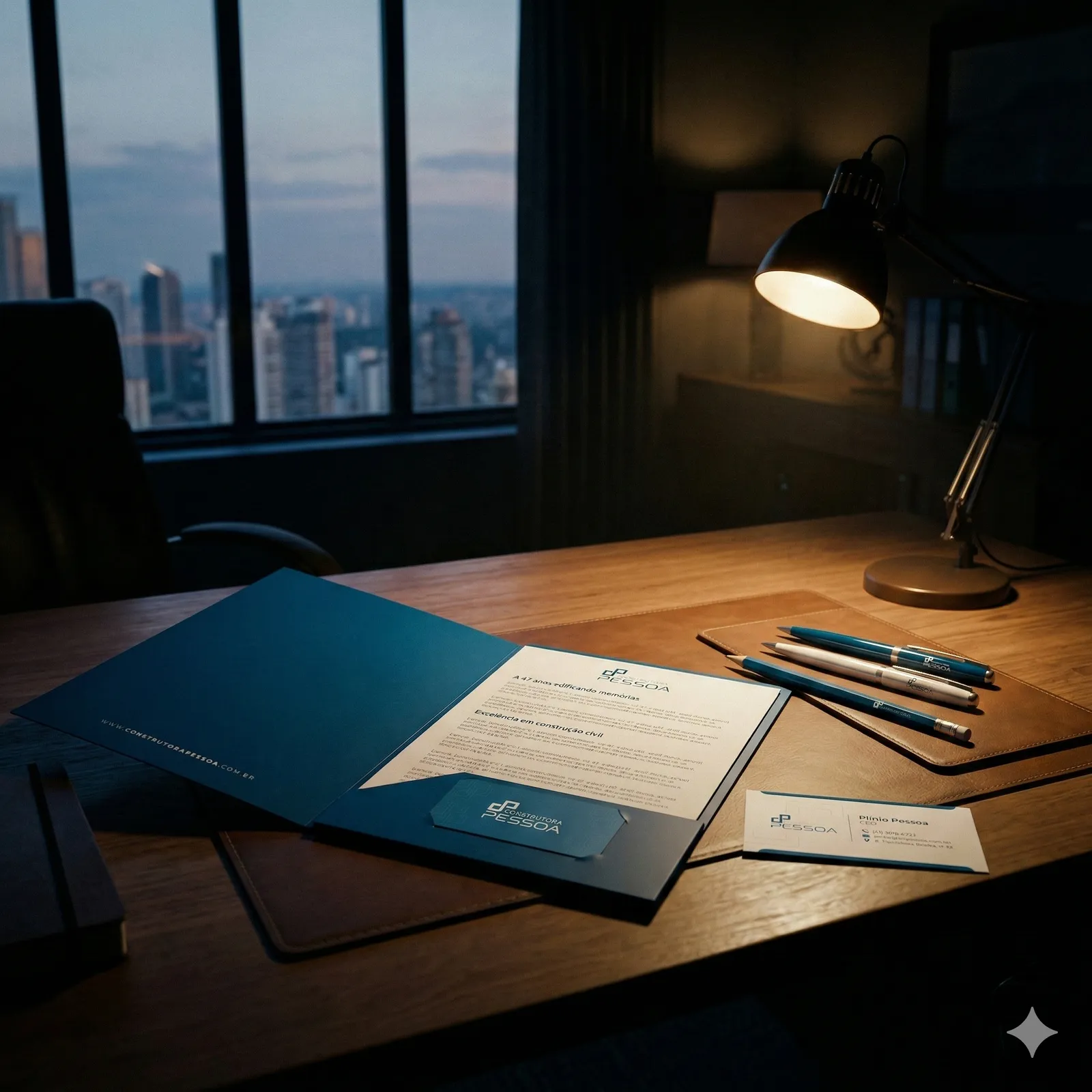 Construtora Pessoa — Universo visual e paleta cromática da marca