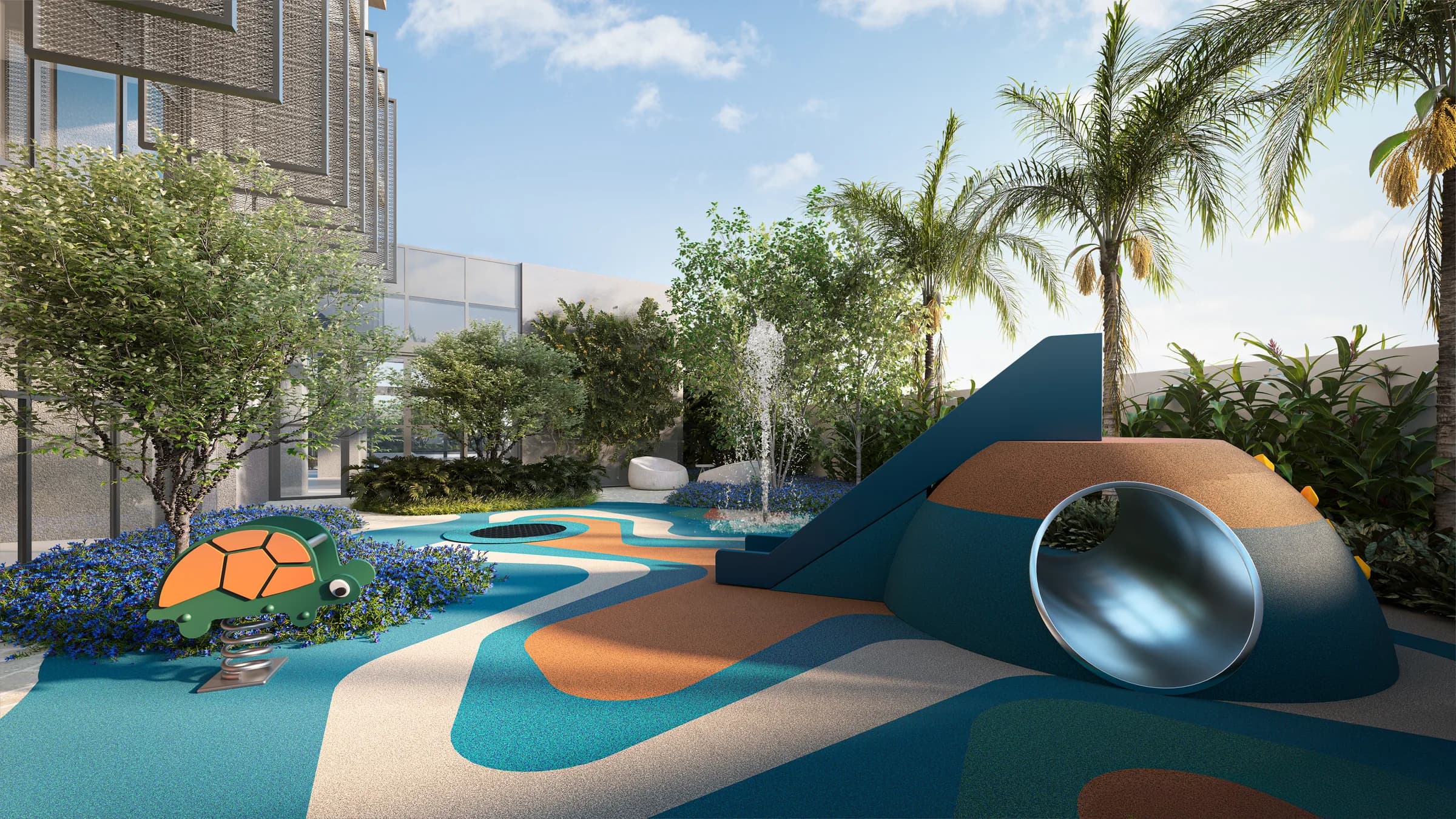Amaran, Renderização 3D do playground e área kids