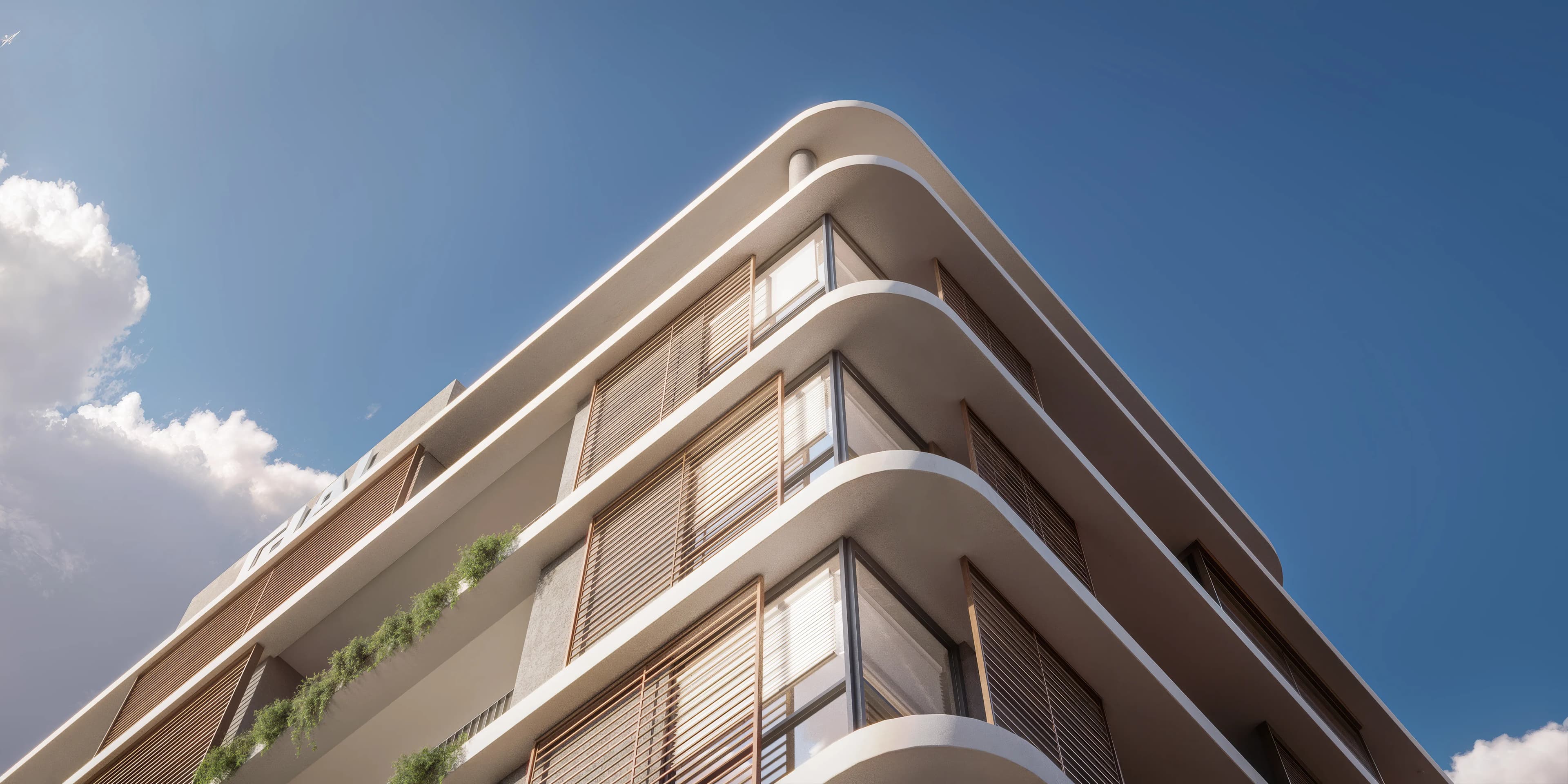 AUMA — Renderização 3D detalhe da fachada