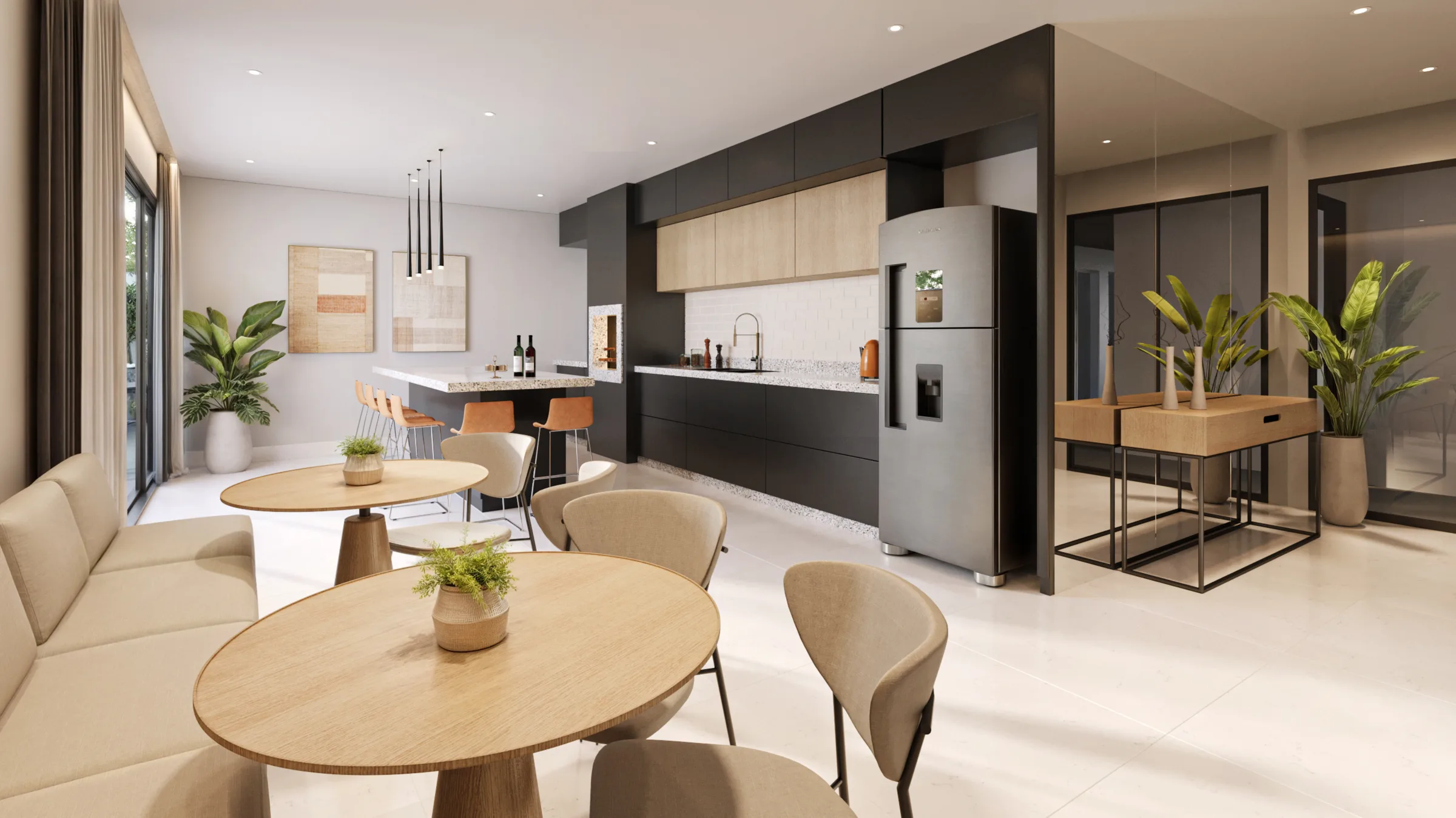 NURA, Renderização 3D do espaço gourmet